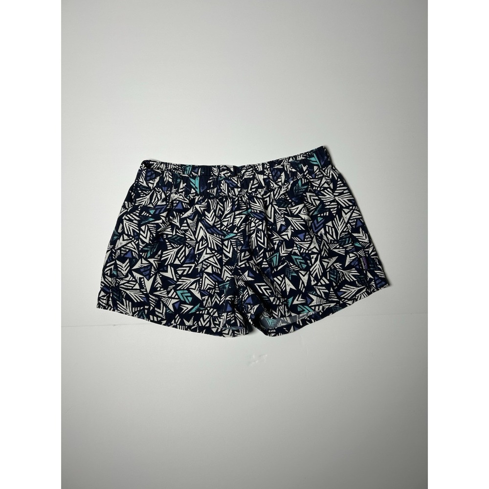Patagonia Women's Barely Baggies Shorts Small 2.5" Quiver & Quill Navy Hiking